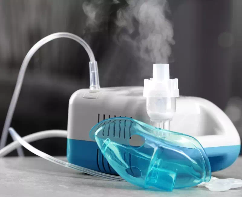 Aerosol-Inhalation mit Massage